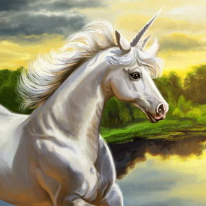 Painted for the Calgary Zoo, commissioned by Willy Forrest, features white unicorn missing noah's ark